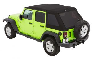 BESTOP GLIDE™ SLANTBACK SOFT TOP Black Twil JL 4-Door 