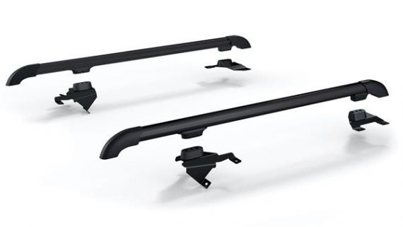 TeraFlex JKU 4-Door Nebo Roof Rack Main Rail Kit - Black