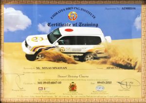 Certificate of Training