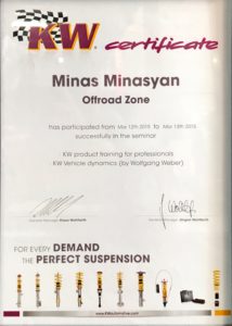 KW Certificate