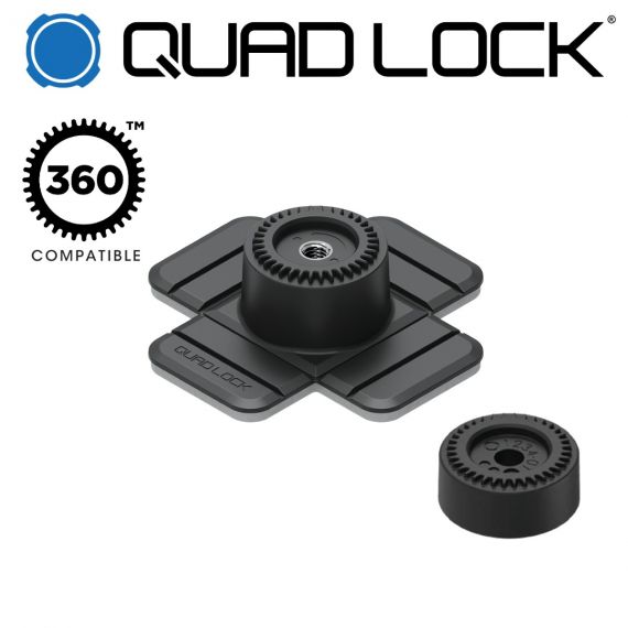 Quad Lock 360 Base - Flexible Adhesive